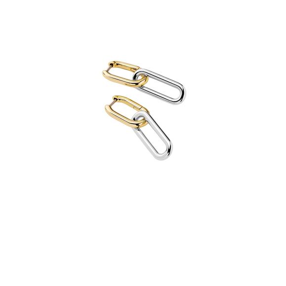 Carson Two Tone Earrings - Picture 1 of 3